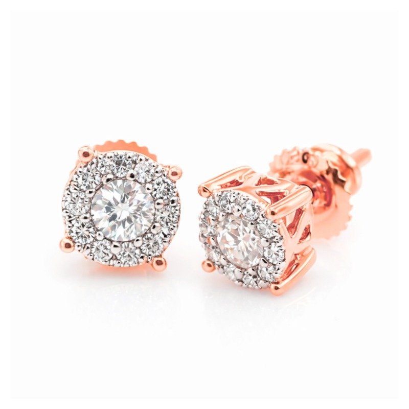 UB7663-8EP - 14K Pink Gold Earrings