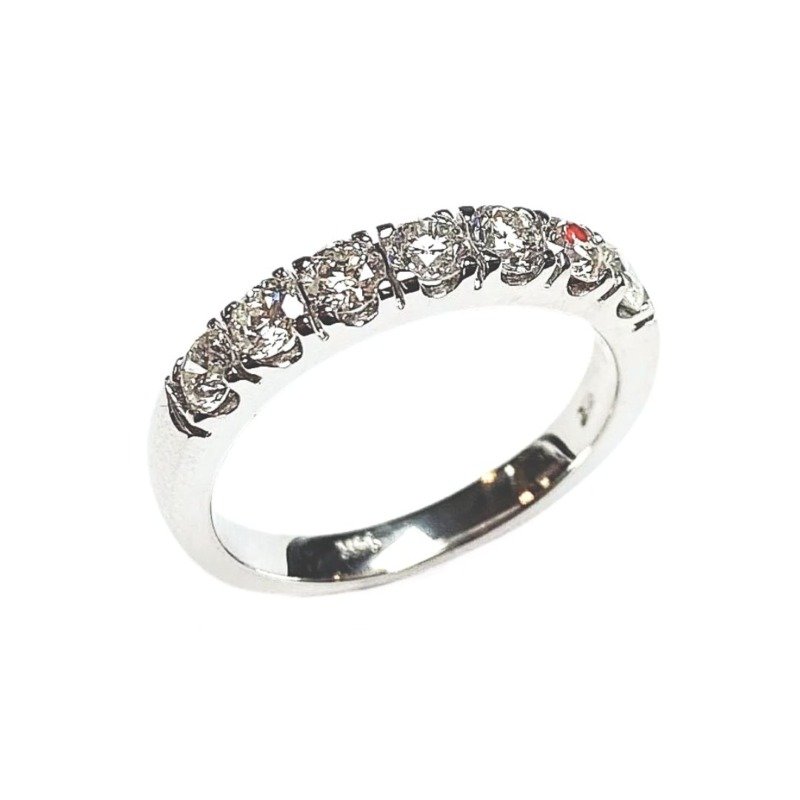 UB10593LTW1 - 14K White Gold Wedding Band