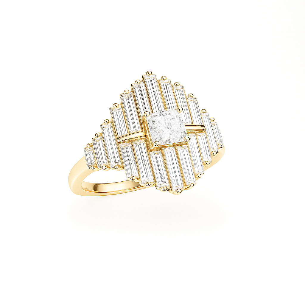 CO14FRY193 - 14K Yellow Gold Fashion Ring