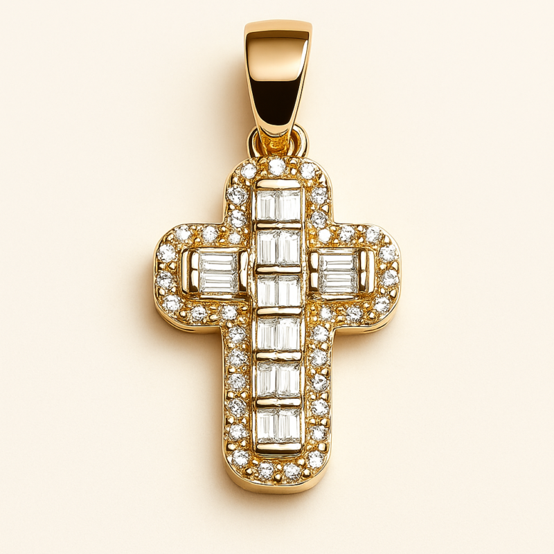 CO14KCRW020 - 14K Yellow Gold Cross Pendant