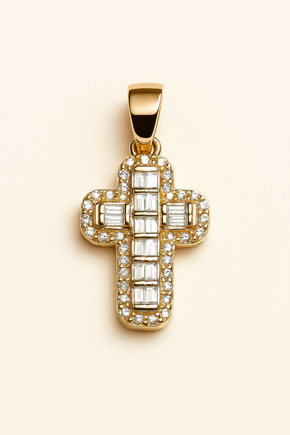 CO14KCRW020 - 14K Yellow Gold Cross Pendant