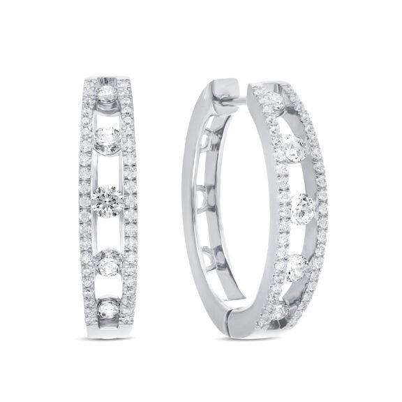 KE612026W - 14K White Gold Earring