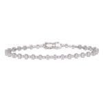 SG34971BRW - 14K White Gold Bracelet