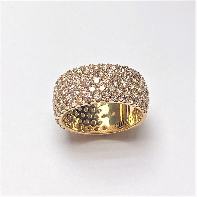 AM10438GY - 14K Yellow Gold Gents Ring