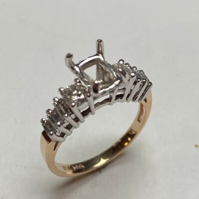 CO14KYSMY-EMH - 14K Yellow Gold Semi Mount Ring
