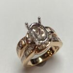 CO14SMY-OVH - 14K Yellow Gold Semi Mount Ring