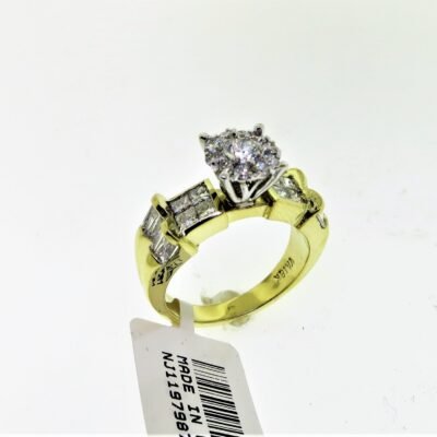 CO18KSMY-OVH – 18K Yellow Gold Semi Mount Ring