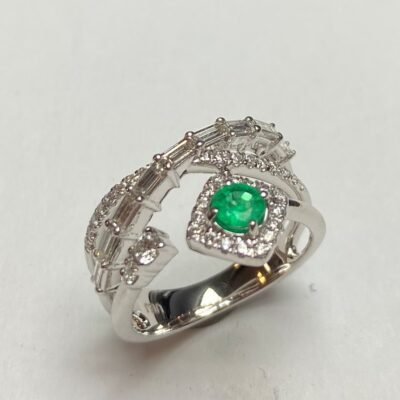 CSFRHT1934WEM – 14K White Gold Semi Mount Ring