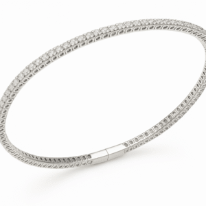 CBNR482W - 14K White Gold Bangle