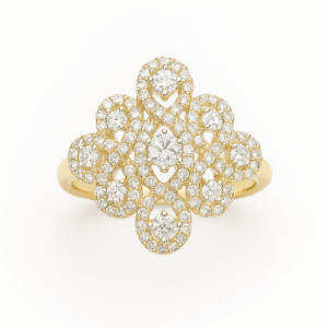 14K Yellow Gold Fashion Ring