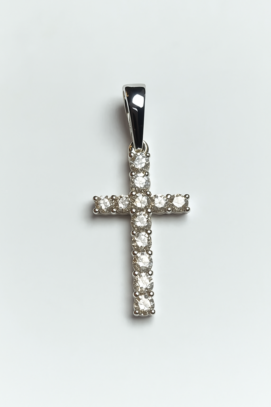 UB10546PHW - 14K White Gold Cross Pendant