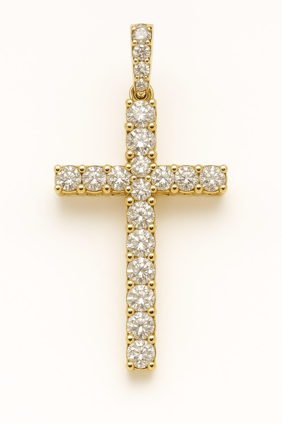 UB10420-2TFY23 - 14K Yellow Gold Cross Pendant