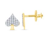 FJE1268Y - 14K Yellow Gold Stud Earrings