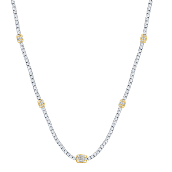 FJNL525W - 14K White Gold Necklace