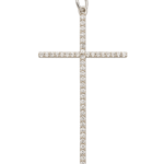 UB10648PW – 14K White Gold Cross Pendant