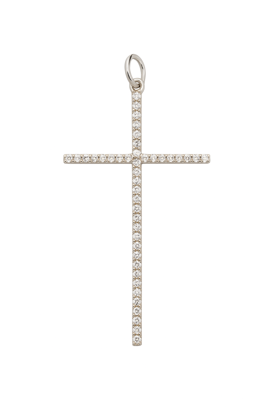 UB10648PW – 14K White Gold Cross Pendant