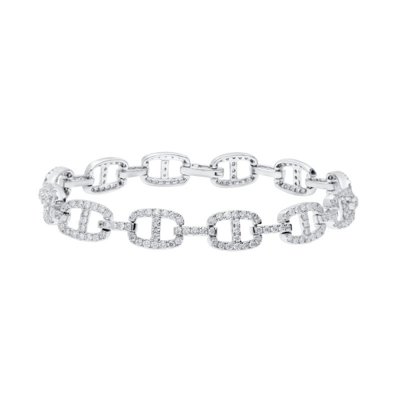 KB500613W - 14K White Gold Bracelet