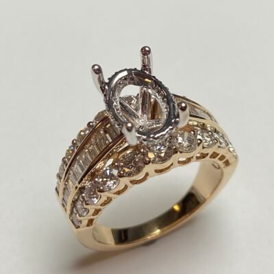 KR105811SMY-OVH - 14K Yellow Gold Semi Mount Ring