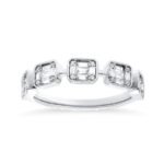 KR402331W – 14K White Gold Fashion Ring