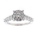UB10384SMW-RDH – 14K White Gold Semi Mount Ring