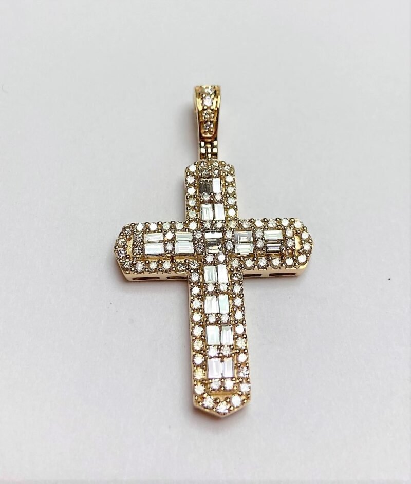 P2119Y - 14K Yellow Gold Cross Pendant