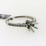 UB10203SMW-RDH – 14K White Gold Semi Mount Ring