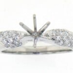 UB8284SMW-OVH – 14K White Gold Semi Mount Ring