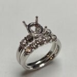 UB4012SMTW-OVH – 14K White Gold Semi Mount Ring