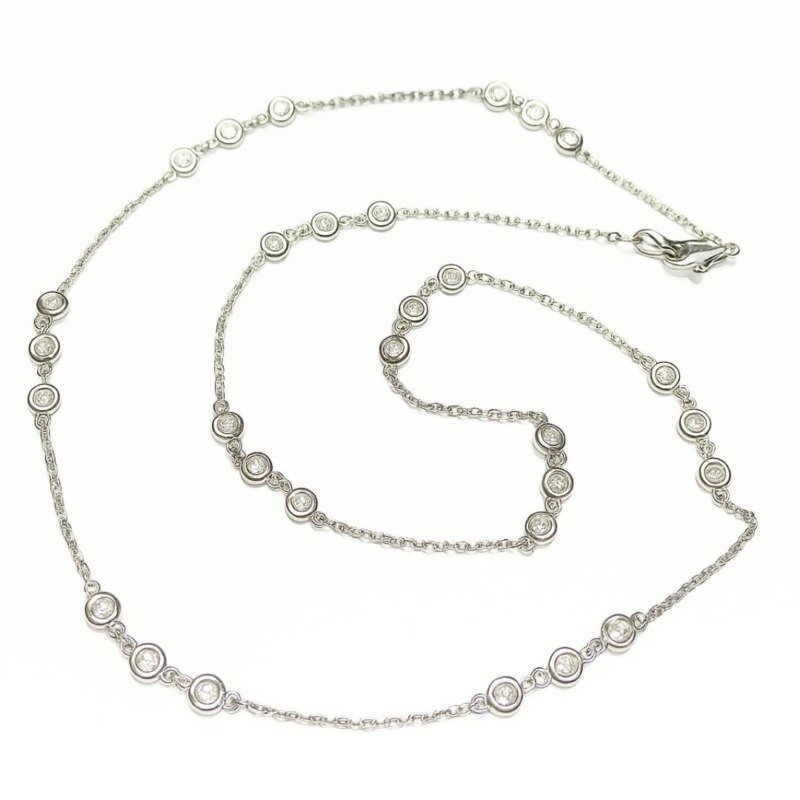 SJT03-2.3NW - 14K White Gold Necklace