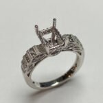 F21268SMW-EM – 14K White Gold Semi Mount Ring