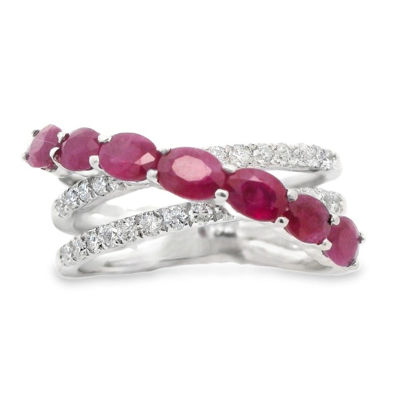 UB10656FW-RU – 14K White Gold Fashion Ring