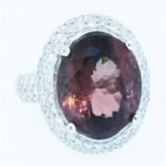 12C374FRWTUR  -14K White Gold Fashion Ring