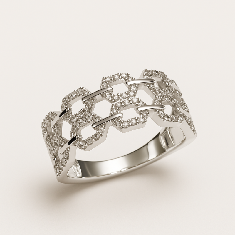 CRR21575-10W – 10K White Gold Fashion Ring