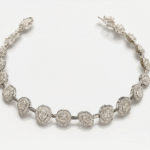 CBBR01252-10W - 10K White Gold Bracelet
