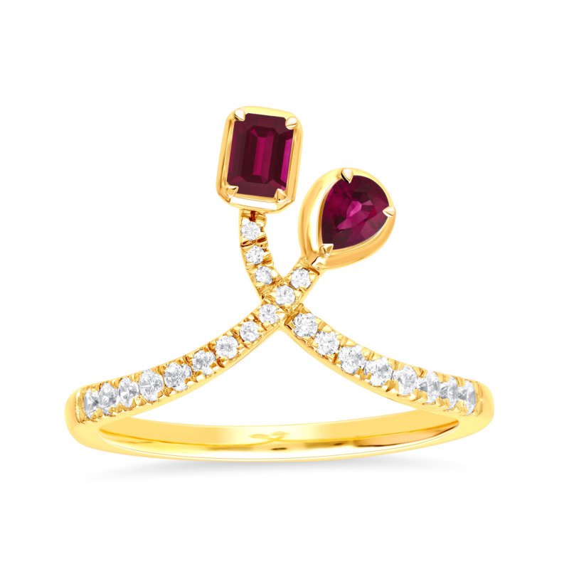 KR109475A-RUY – 14K Yellow Gold Fashion Ring