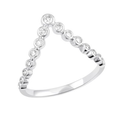 SG09899RW - 14K White Gold Ring