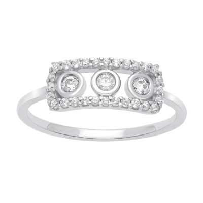 SG12945RW - 14K White Gold Ring