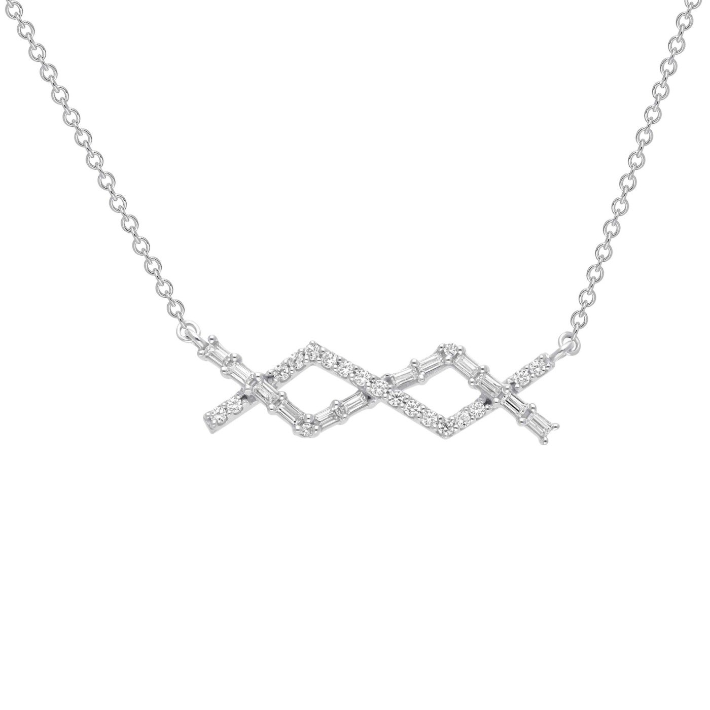 SG18556PW - 14K White Gold Necklace