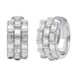 SG24057EW - 14K White Gold Huggies Earring