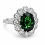 UB10016FWTU - Diamond Halo Ring