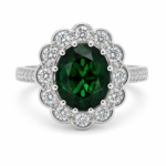 UB10016FWTU - Diamond Halo Ring