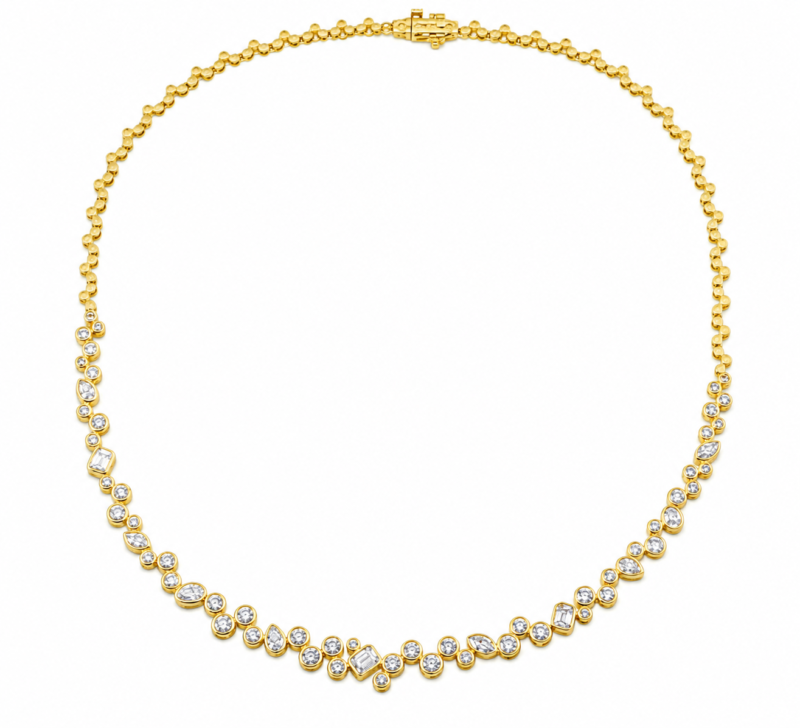 ASN12248Y-Diamond Necklace