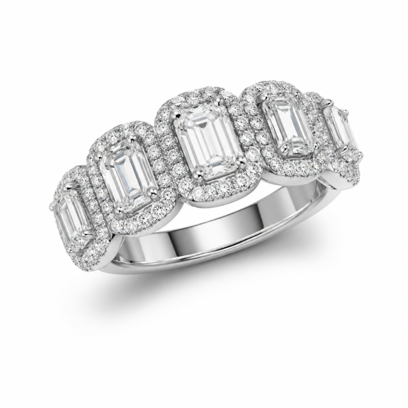 EXRG1944-1WB-LGD-Band Ring
