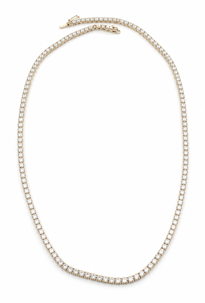 TNECK14KW-Tennis Necklace