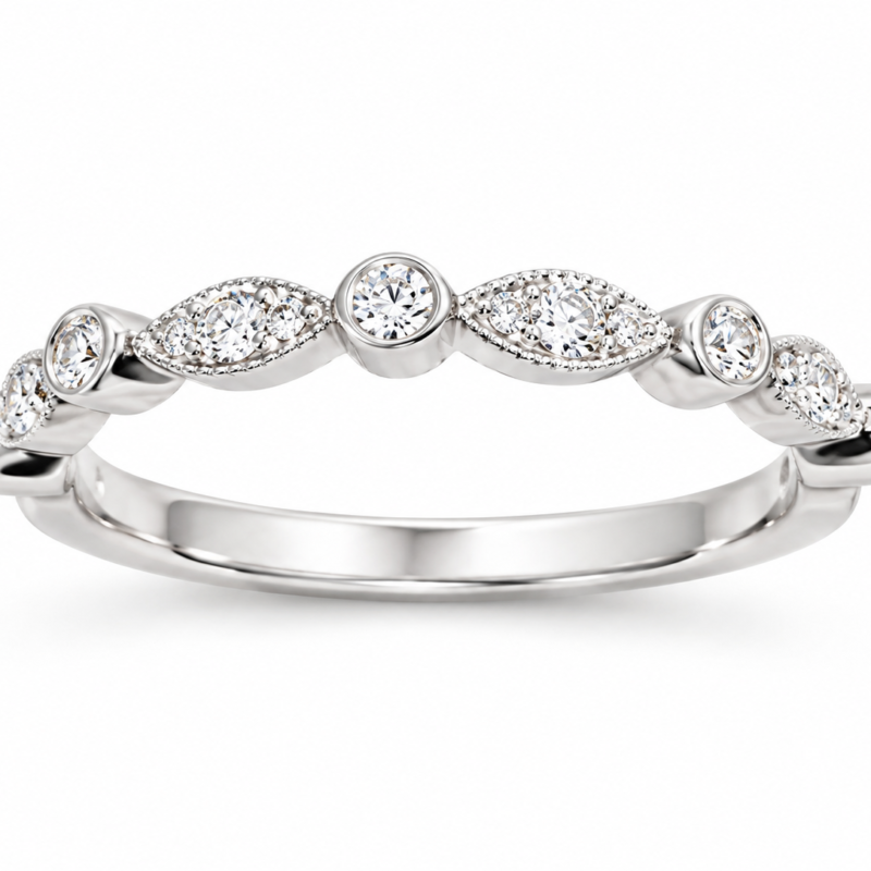 UB6658LW-LGD-Wedding Band