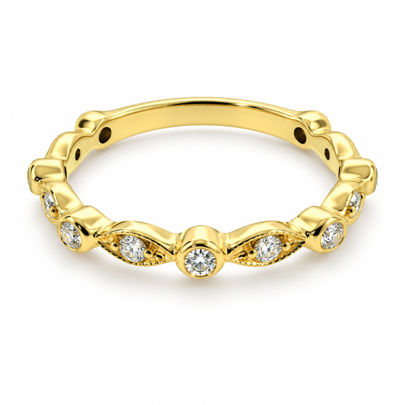 UB6658LY-LGD-Wedding Band