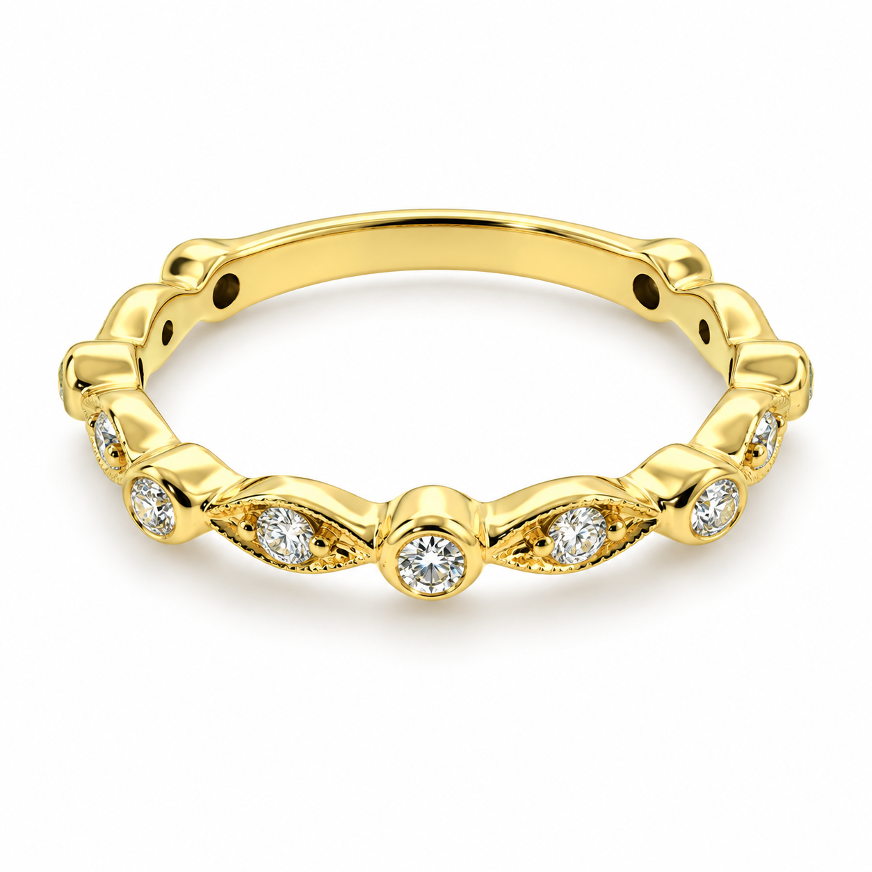 UB6658LY-LGD-Wedding Band